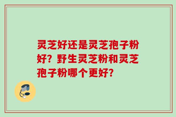 灵芝好还是灵芝孢子粉好？野生灵芝粉和灵芝孢子粉哪个更好？