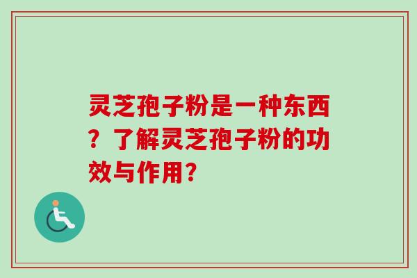 灵芝孢子粉是一种东西？了解灵芝孢子粉的功效与作用？