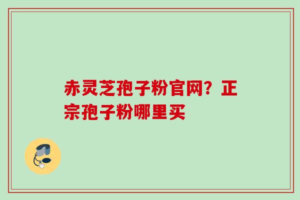 赤灵芝孢子粉官网？正宗孢子粉哪里买