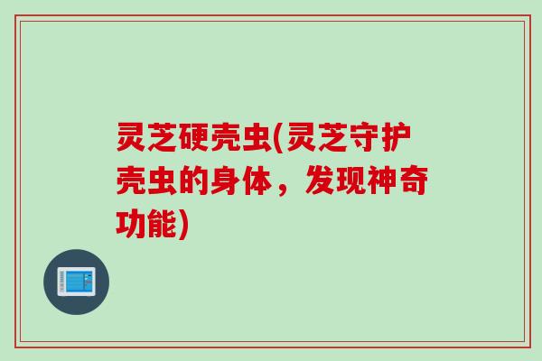 灵芝硬壳虫(灵芝守护壳虫的身体，发现神奇功能)