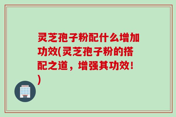 灵芝孢子粉配什么增加功效(灵芝孢子粉的搭配之道，增强其功效！)