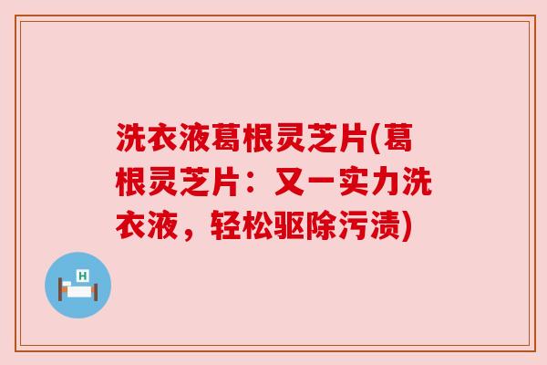 洗衣液葛根灵芝片(葛根灵芝片：又一实力洗衣液，轻松驱除污渍)